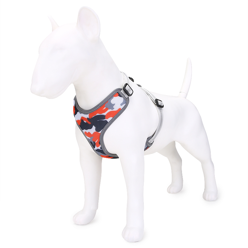 Fashionable Design Camouflage Hot Selling Pet Collar Adjustable With Reflective Stripe Harness Foe Pet Dog