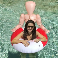 Petit ami gonflable durable robuste et jouets d'eau de flotteur de piscine d'homme musclé frais