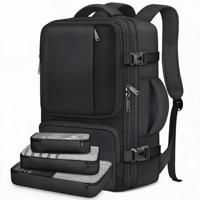 Sac à dos pour articles personnels approuvé par la TSA, sac de voyage extensible avec 3 cubes de rangement, bagage résistant à l'eau pour hommes et femmes