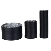 Tuyau de ventilation flexible pliable en composite PVC et aluminium pour la connexion des conduits