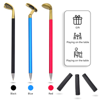 Ensemble cadeau de stylos de golf miniatures de bureau en gros avec green de putting, drapeau, stylos clubs de golf et balles pour cadeau de Noël sur le thème du golf