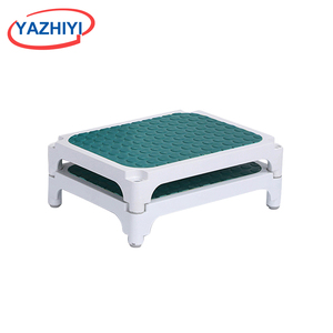 Repose-pieds monopied à 4 pieds en acier inoxydable avec surface antidérapante pour usage hospitalier, fournitures de thérapie de réadaptation, soins à domicile - Product Image 1