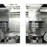 Tour de tournage de métaux CNC à double broche TS-VL850 tour vertical personnalisable pour l'usinage de manchons de type disque