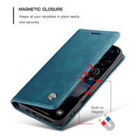 Étui de téléphone rétro en cuir PU à rabat pour iPhone 16 E 11 12 13 14 15 18 Pro Max 17 Air avec porte-cartes et portefeuille antichoc