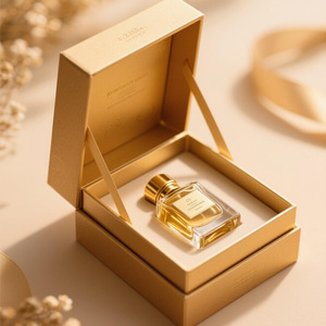 Cao cấp sang trọng vẻ đẹp từ tính bao bì tùy chỉnh rỗng Nước hoa Hộp quà tặng có thể tái chế hộp cứng nhắc Băng Bìa - Product Image 2