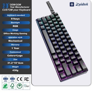 <span class=keywords><strong>Clavier</strong></span> USB filaire à 61 touches avec interrupteur magnétique <span class=keywords><strong>Clavier</strong></span> virtuel Rétroéclairage RVB <span class=keywords><strong>Clavier</strong></span> mécanique pour jeux pour ordinateur portable - Product Image 3