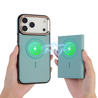 Étui de téléphone pour iPhone 17 de luxe personnalisé en cuir PU magnétique avec support portefeuille pliable magnétique détachable pour cartes