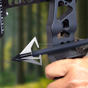 Boogschieten Staal Broadheads 100 125 Grain 3 Bladen Jacht Compatibel Kruisboog Compound Boog 1+1/2 Inch Snede - Product Image 3