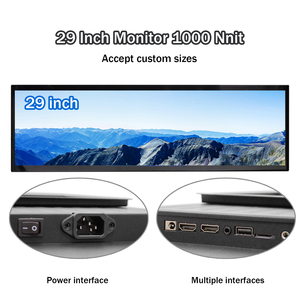 29'' Inch Long Screen Fhd Ultra-Wide Stretched Led Advertising Smart Wifi <strong>Lcd</strong> Screen Shelf Bar Display Wide Stretched <strong>LCD</strong> - Product Image 5