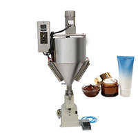 Machine de remplissage manuelle pour liquides / Machine de remplissage d'huile de palme / Machine pneumatique de haute qualité pour le remplissage et le chauffage de crèmes et lotions cosmétiques