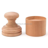 Moule à pâte Corzetti en bois imprimé, motif étoile alpine et edelweiss