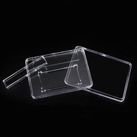Porte-billets rectangulaire en acrylique transparent, porte-monnaie, nouveau produit d'usine,