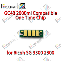 Puce compatible COLORTIME GC43 pour cartouche d'imprimante Ricoh SG3300 SG2300, puces de cartouche GC43