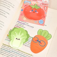 30 blocs de notes par paquet, blocs-notes mignons et amusants en forme de légumes réalistes, notes autocollantes pour étudiants
