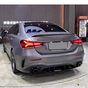 Autopartes A45 <span class=keywords><strong>AMG</strong></span> estilo Bodykit difusor delantero parachoques trasero rejilla cuerpo Kit para <span class=keywords><strong>Mercedes</strong></span> Benz a clase W177 sedanes 2019-2026 - Product Image 3