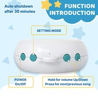Meilleures ventes d'articles pour bébés Boîte à musique rotative personnalisée avec 12 berceuses pour piano Moteur mobile pour berceau Boîte à musique mobile pour bébé avec 3 modes