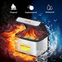 Bolsa Ignífuga y Antiexplosiones para Baterías Lipo, Bolsa de Almacenamiento de Gran Capacidad, Bolsa de Seguridad para Baterías Lipo para Almacenamiento y Carga