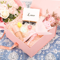 Boîtes en papier rose pour mariage avec couvercle magnétique, boîte cadeau pliable de luxe personnalisée pour demande en mariage d'une demoiselle d'honneur avec ruban