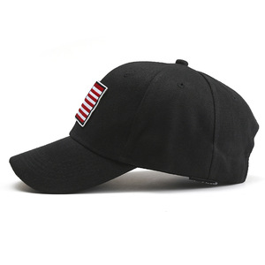 Topi Baseball 6 Panel Gaya Vintage Distressed Washed Cotton Sporty, Topi <span class=keywords><strong>Trucker</strong></span> Dad Hats, Topi Baseball Jaring Bendera Amerika yang Dapat Disesuaikan - Product Image 3