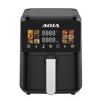 Friteuse à air chaud en acier inoxydable RA311D 1200W, panier unique, pour rôtir, cuire, griller et déshydrater, idéale pour la cuisine domestique