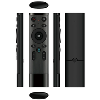 Mini Teclado Q5 Q5+ con Control por Voz, Mouse Aéreo con Giroscopio y Micrófono, Control Remoto con Giroscopio de 3 Ejes para Smart TV y Android Box