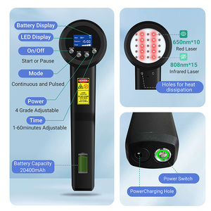 ZJZK - Terapia Láser Portátil Profesional de Alta Eficacia con Certificación CE para el Tratamiento del Dolor en Animales, con 8 W, 808 nm, 650 nm - Product Image 4