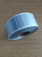 -80C Low-Temperature PET Matte Silver Label Self-Adhesive Sticker Water-Resistant Dragon-Grain Finish for Consumer Electronics