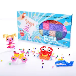 Kinderen Diy Educatief Speelgoed Water Zekering Kralen Set Mooie Patroon Ontwerp Pegboard Spel Parel Hama Zekering Box Kit