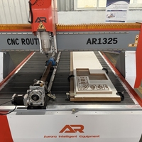 Venta caliente 4 Axis 1325 4 * 8ft Cnc Router 3D tallado de madera Mdf cocina gabinete puerta que hace máquinas con eje giratorio