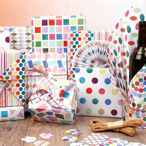 Papier d'emballage enduit de silicone double face jetable en gros d'usine 50x70cm emballage cadeau - Product Image 3