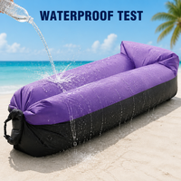 Chaise longue et canapé gonflables portables pour le camping en plein air, hamac pliable 220x70cm, tissu composite résistant