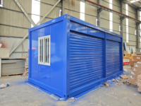 Maison mobile miniature en acier préfabriqué, modulaire, pliable, en kit, avec assemblage rapide pour une utilisation en extérieur