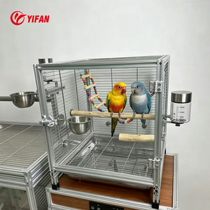 Jaula Grande de Aluminio para Loros, Diseño Duradero con Bandeja Metálica, <span class=keywords><strong>Hábitat</strong></span> para Aves como Cacatúas y Conures - Product Image 4
