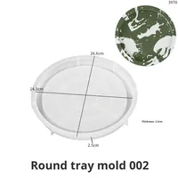 Moule rond en silicone écologique à faire soi-même - Design moderne et simple, grand rangement et base de pot de fleurs, utilisation toute saison