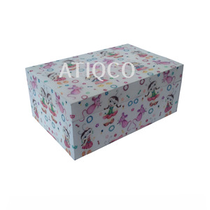 ATIQCO Caja de Exhibición Rectangular de Madera MDF con Logotipo Personalizado de Alta Gama, Acabado Brillante, Hecho en India |   Caja de Joyería para Niños - Product Image 3
