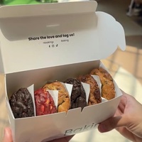 Emballage personnalisé avec logo, boîte à biscuits en carton recyclable de qualité alimentaire, emballage alimentaire pour la pâtisserie