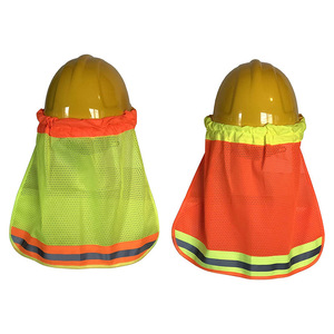 Nhà sản xuất cung cấp mùa hè Kem Chống Nắng Mũ bảo hiểm mui xe khả năng hiển thị cao đi xe đạp Visor vải phản quang xây dựng trang web Mũ bảo hiểm cape - Product Image 6