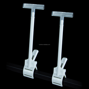 Clips de présentation en plastique transparent pour étiquettes POP, supports de bandes de prix, supports de signalisation pour les grands magasins et la vente au détail - Product Image 1