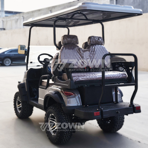 Véhicule électrique de tourisme tout-terrain 4 places gris argenté avec une carrosserie minimaliste gris argenté mat - Product Image 3