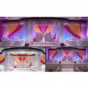 Mandap de mariage portable de rêve en forme de palais avec construction en fibre de verre, couleur personnalisée et design moderne pour les mariages hindous - Product Image 1