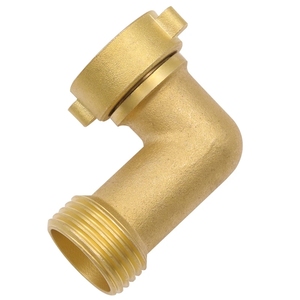 Adaptateur de tuyau coudé en laiton 3/4 "90 ° tuyau en cuivre raccords d'irrigation d'<span class=keywords><strong>arrosage</strong></span> de jardin connecter réparation connecteur <span class=keywords><strong>rapide</strong></span> joint de couplage - Product Image 2