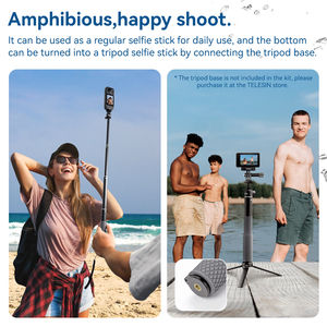 <span class=keywords><strong>Telesin</strong></span> 60cm 21inch Perche à selfie en aluminium étanche testée au jet de sel pour caméra d'action et support de téléphone portable - Product Image 4
