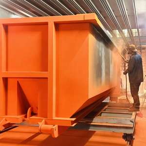 Conteneur de chantier industriel à grande capacité, bac à déchets personnalisé avec bâche de protection - Product Image 1