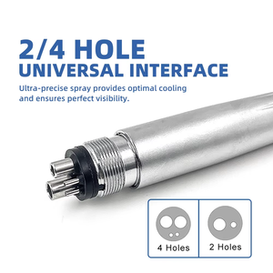 เครื่องมือขัดฟันไร้เงาความเร็วสูง พร้อมไฟ LED 5 ดวง ระบบพ่นน้ำในตัว แบริ่งเซรามิก แรงยึด 22N หัวขัดแบบ 2/4 รู - Product Image 6