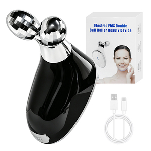 Masseur de cou portatif haute fréquence 9 modes, masseur électrique à impulsions pour le visage, double fonction, rouleau de massage pour le visage - Product Image 1