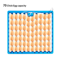 Plateau à Œufs à Rouleaux Automatique 70 Pièces / Plateau d'Incubateur en Plastique pour la Vente