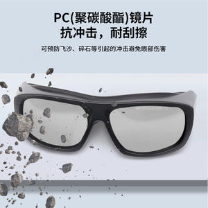 Lunettes de sécurité laser 1064nm, protection anti-rayonnement, monture noire, verres de 2 mm, fabriquées à Shenzhen pour la défense contre les rayonnements lumineux - Product Image 2