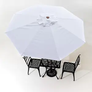 Durable 100% Polyester UV30+ Sunproof Modern Style Superior Quality Outdoor Garden Patio Umbrella Replacement Canopy For Sale