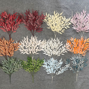 Feuilles de saule artificielles Zixu, branche unique, fleur en soie, décoration de mariage, accessoires de photographie en extérieur, décoration intérieure - Product Image 1