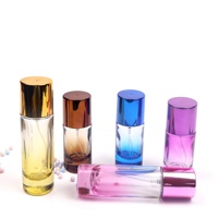Bouteille de parfum colorée à dégradé cylindrique, échantillon gratuit, 20ml, 30ml, 50ml